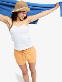 0 Surfing By Moonlight - Short en molleton pour Femme Orange ERJFB03498 Roxy