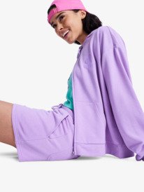 6 Surfing By Moonlight - Short en molleton pour Femme Violet ERJFB03498 Roxy