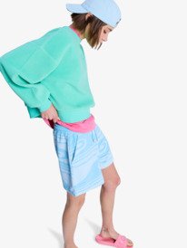 1 Make It Sunny - Sweat Shorts for Women Blue ERJFB03500 Roxy