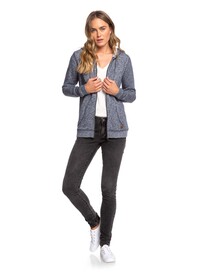 3 Trippin - Felpa con cappuccio e zip da Donna Blue ERJFT03596 Roxy