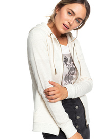 1 Trippin - Sudadera con Capucha y Cremallera para Mujer Beige ERJFT03596 Roxy