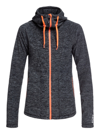 6 Electric Feeling - Fleece met Rits en Capuchon voor Dames Black ERJFT04057 Roxy