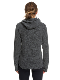 5 Electric Feeling - Fleece met Rits en Capuchon voor Dames Black ERJFT04057 Roxy