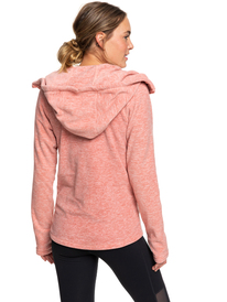 4 Electric Feeling - Fleece mit Kapuze und Reißverschluss für Frauen Rosa ERJFT04057 Roxy