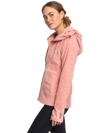 1 Electric Feeling - Fleece mit Kapuze und Reißverschluss für Frauen Rosa ERJFT04057 Roxy