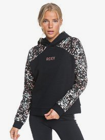 0 Kisses From La - Hoodie for Women Preto ERJFT04267 Roxy