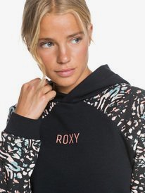 1 Kisses From La - Hoodie for Women Preto ERJFT04267 Roxy