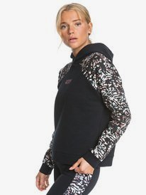 2 Kisses From La - Hoodie for Women Preto ERJFT04267 Roxy