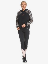 3 Kisses From La - Hoodie for Women Preto ERJFT04267 Roxy