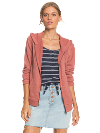 0 Perfect Wave - Sudadera con capucha y cremallera para Mujer Rosa ERJFT04339 Roxy
