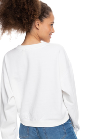 8 Break Away - Organic Sweatshirt for Women White ERJFT04394 Roxy