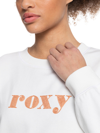 5 Break Away - Organic Sweatshirt for Women White ERJFT04394 Roxy