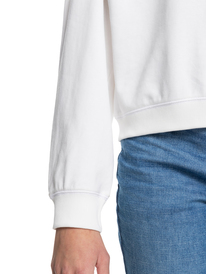 6 Break Away - Organic Sweatshirt for Women White ERJFT04394 Roxy