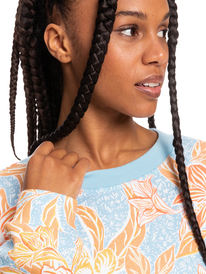 2 Off To The Beach - Sweatshirt for Women Blue ERJFT04522 Roxy