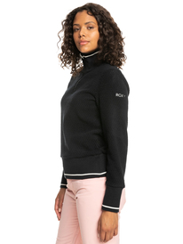 1 Glider - Technical Half Zip Fleece for Women Black ERJFT04557 Roxy