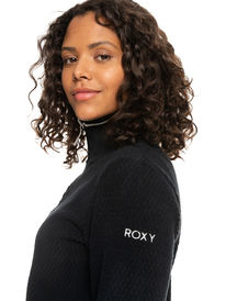 2 Glider - Technical Half Zip Fleece for Women Black ERJFT04557 Roxy