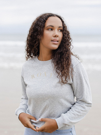 0 Surf Stoked - Sweatshirt for Women Gray ERJFT04598 Roxy