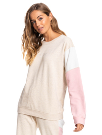 0 Lets Get Going - Sweatshirt for Women Beige ERJFT04629 Roxy