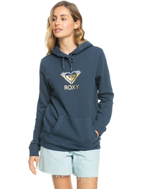 0 Itia Gradiant Heart - Sweatshirt com capuz para Mulher Azul ERJFT04655 Roxy