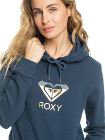 2 Itia Gradiant Heart - Sweatshirt com capuz para Mulher Azul ERJFT04655 Roxy