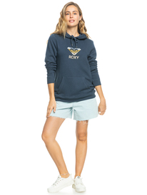 3 Itia Gradiant Heart - Sweatshirt com capuz para Mulher Azul ERJFT04655 Roxy