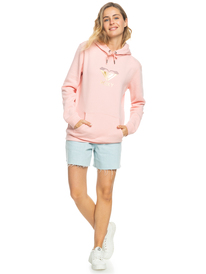 3 Itia Gradiant Heart - Sweatshirt com capuz para Mulher Pink ERJFT04655 Roxy
