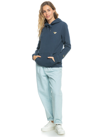 3 Itia Foil Script - Sweat à capuche pour Femme Bleu ERJFT04664 Roxy