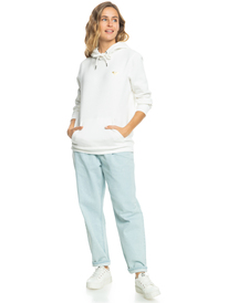 3 Itia Foil Script - Sweat à capuche pour Femme Blanc ERJFT04664 Roxy