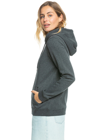 1 Itia Zip Signature - Sweat à capuche zippé pour Femme Noir ERJFT04665 Roxy