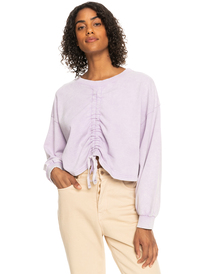 0 Night Rain - Kürzeres Sweatshirt für Frauen Violett ERJFT04688 Roxy