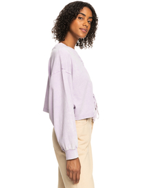 1 Night Rain - Kürzeres Sweatshirt für Frauen Violett ERJFT04688 Roxy