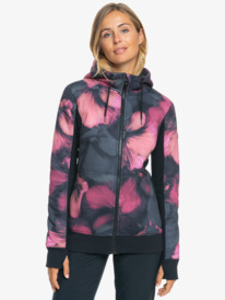 0 Frost Printed - Technical Fleece for Women Black ERJFT04706 Roxy