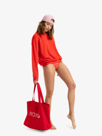 3 Surfing By Moonlight - Pullover Sweatshirt for Women Red ERJFT04808 Roxy