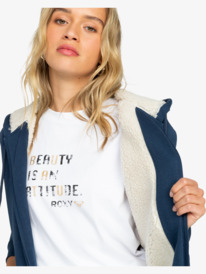 2 Itia Zip - Sweat zippé pour Femme Bleu ERJFT04816 Roxy