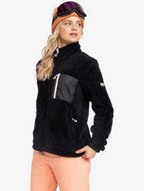 1 Alabama - Sudadera con Cremallera para Mujer Negro ERJFT04824 Roxy