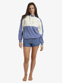 2 Liberty - Sweat à capuche pour Femme Bleu ERJFT04825 Roxy