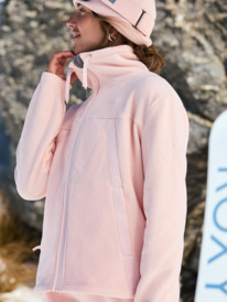 1 Fleeting Snow - Zip-Up Sweatshirt for Women Pink ERJFT04826 Roxy