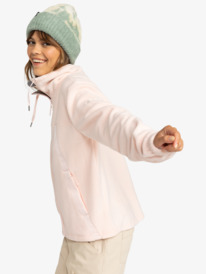 7 Fleeting Snow - Sweatshirt com fecho de correr para Mulher Pink ERJFT04826 Roxy