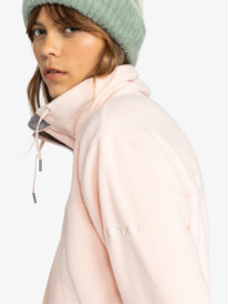 8 Fleeting Snow - Sweater met een Rits voor Dames Pink ERJFT04826 Roxy