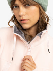 9 Fleeting Snow - Zip-Up Sweatshirt for Women Pink ERJFT04826 Roxy