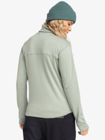 11 Vertere - Sweater met een Rits voor Dames Green ERJFT04827 Roxy