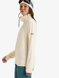 1 Vertere - Zip-Up Sweatshirt for Women Beige ERJFT04827 Roxy