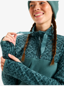 5 Sayna - Polarfleece-Pulli mit Halbreißverschluss für Frauen Blau ERJFT04831 Roxy