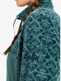 7 Sayna - Half Zip Polar Pullover for Women Blue ERJFT04831 Roxy