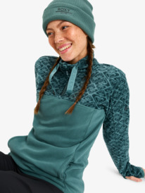 8 Sayna - Polarfleece-Pulli mit Halbreißverschluss für Frauen Blau ERJFT04831 Roxy