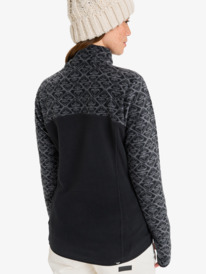 9 Sayna - Half Zip Polar Pullover for Women Black ERJFT04831 Roxy