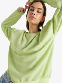 0 Surfing By Moonlight - Pullover Sweatshirt for Women Green ERJFT04851 Roxy