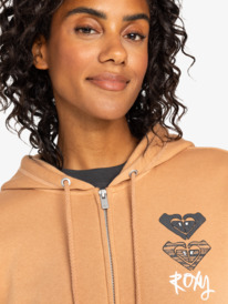 2 Surf Stoked - Sweat à capuche zippé pour Femme Marron ERJFT04853 Roxy