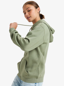 1 Surf Stoked - Sweatshirt com capuz e fecho de correr para Mulher Verde ERJFT04853 Roxy