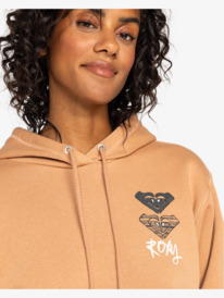 2 Surf Stoked - Pullover Hoodie for Women Brown ERJFT04855 Roxy